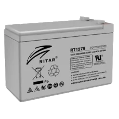 RITAR RT1275 7.5А•г 12В Свинцево-кислотна акумуляторна батарея